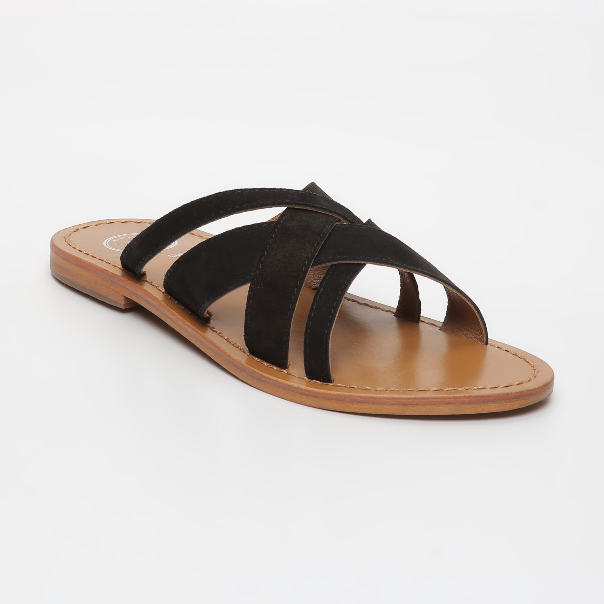 CLOT mules en cuir noir
