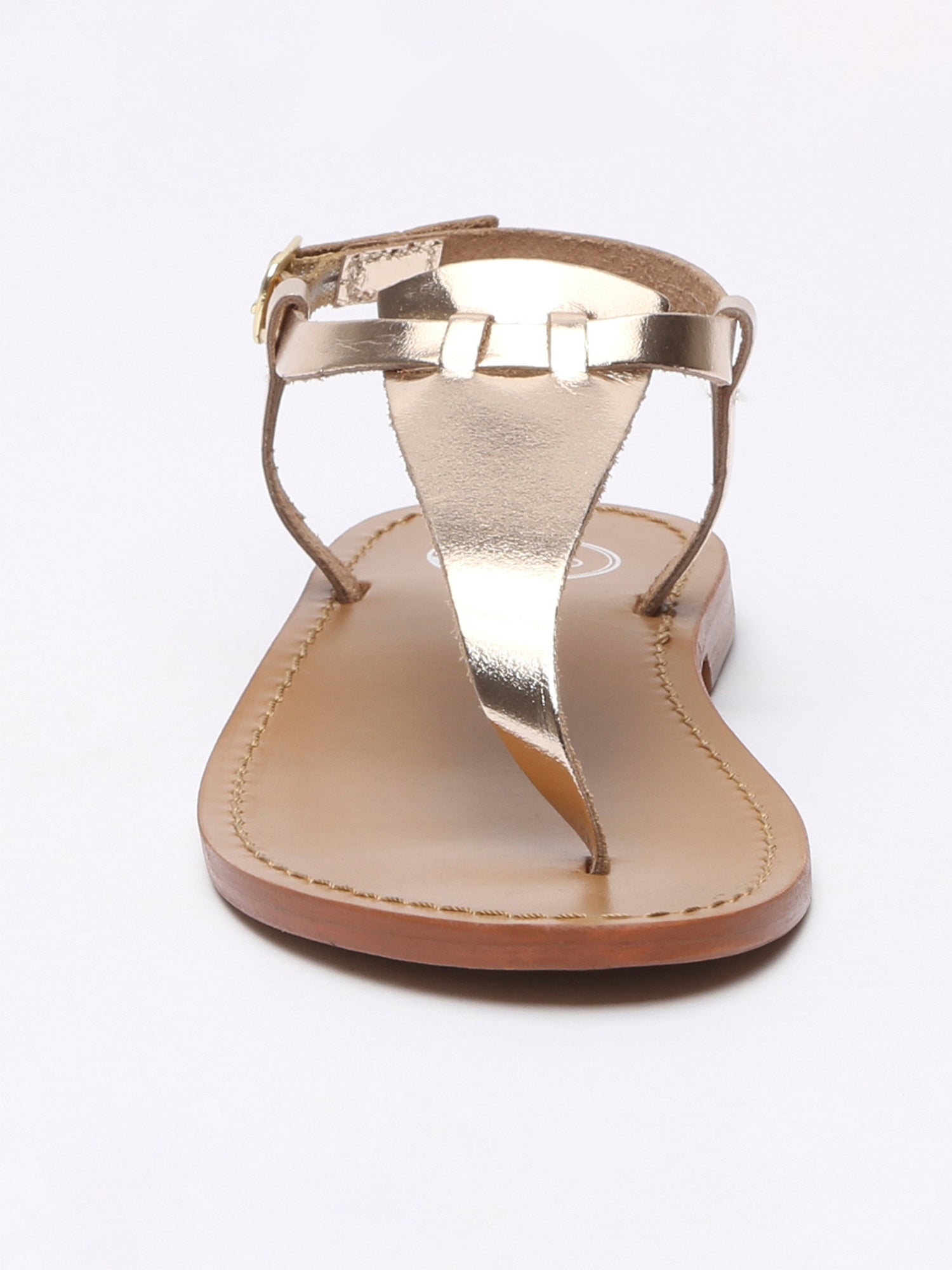 BULLA sandales entre doigt en cuir or