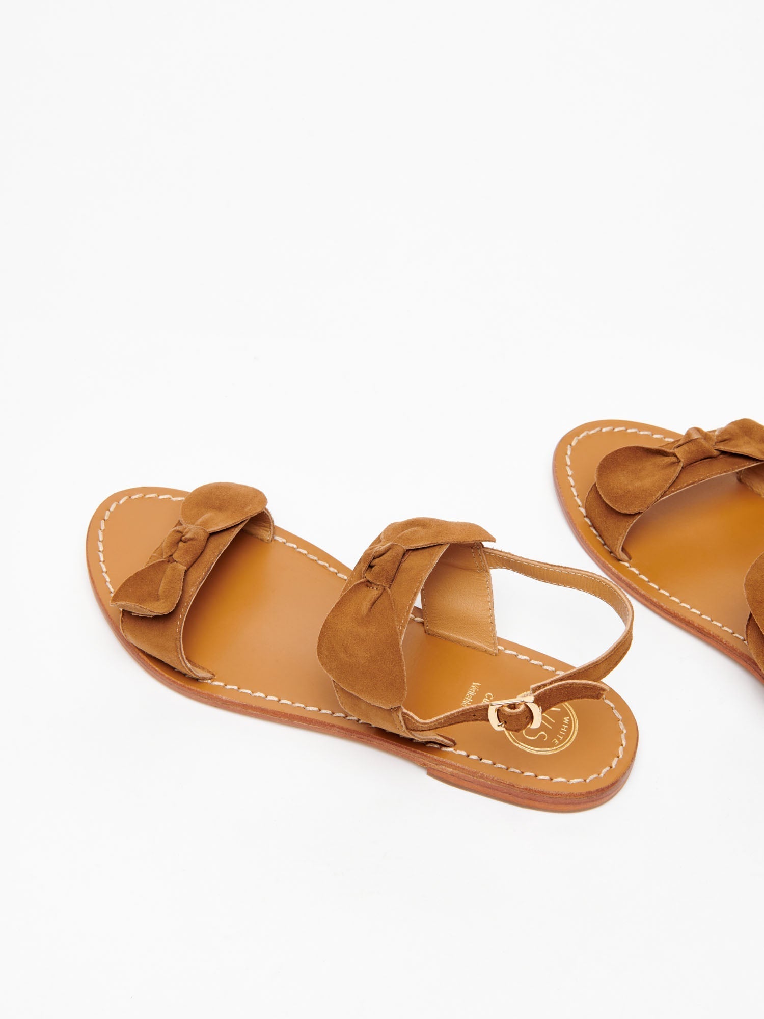 INDAH sandales en cuir camel