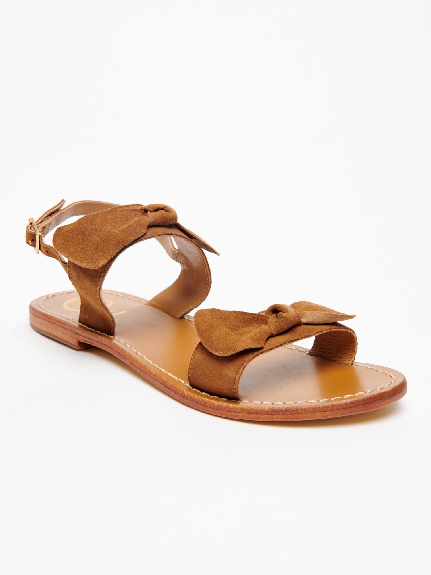 INDAH sandales en cuir camel