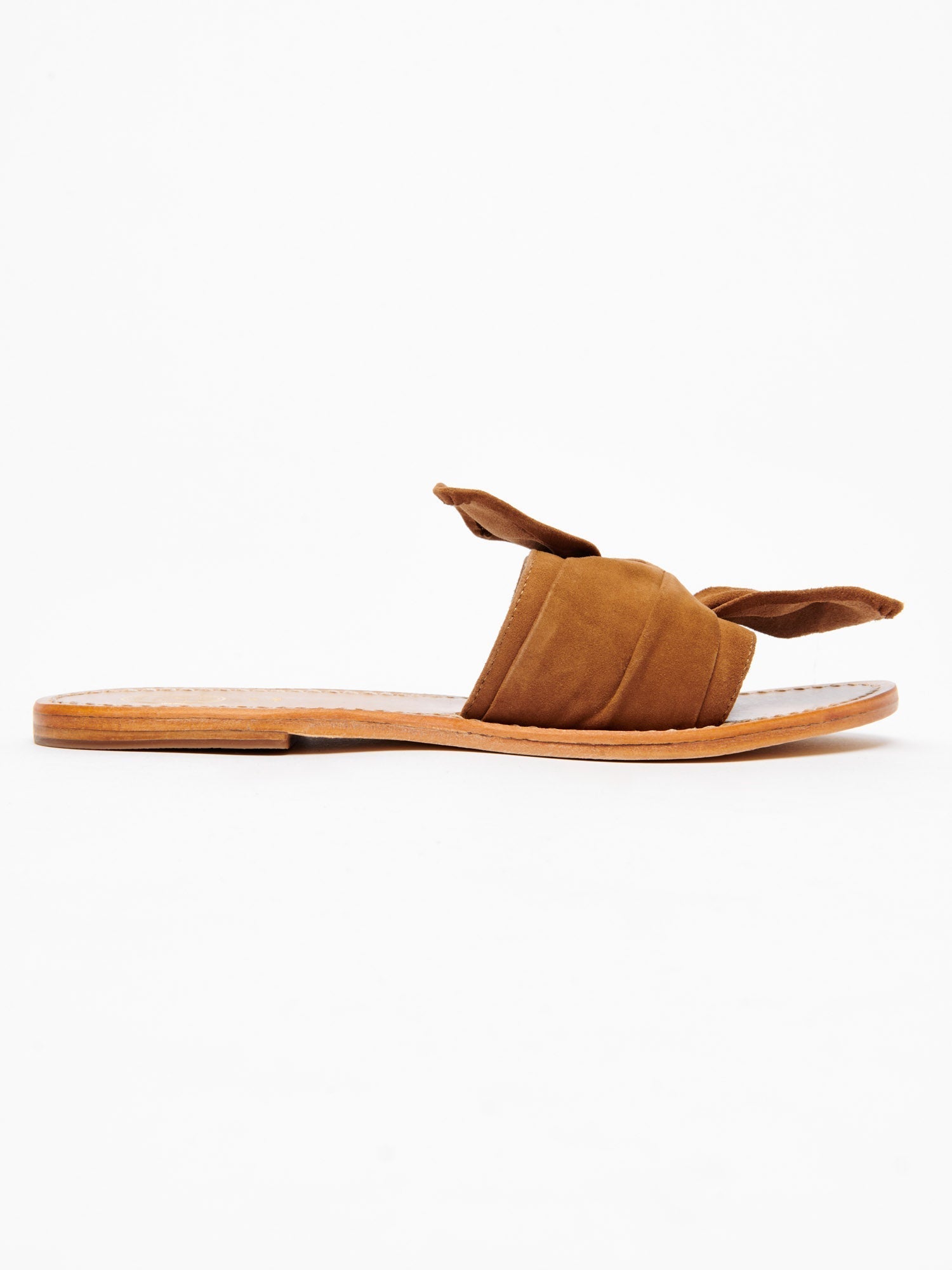 SIMPATICA mules fantaisie en cuir camel
