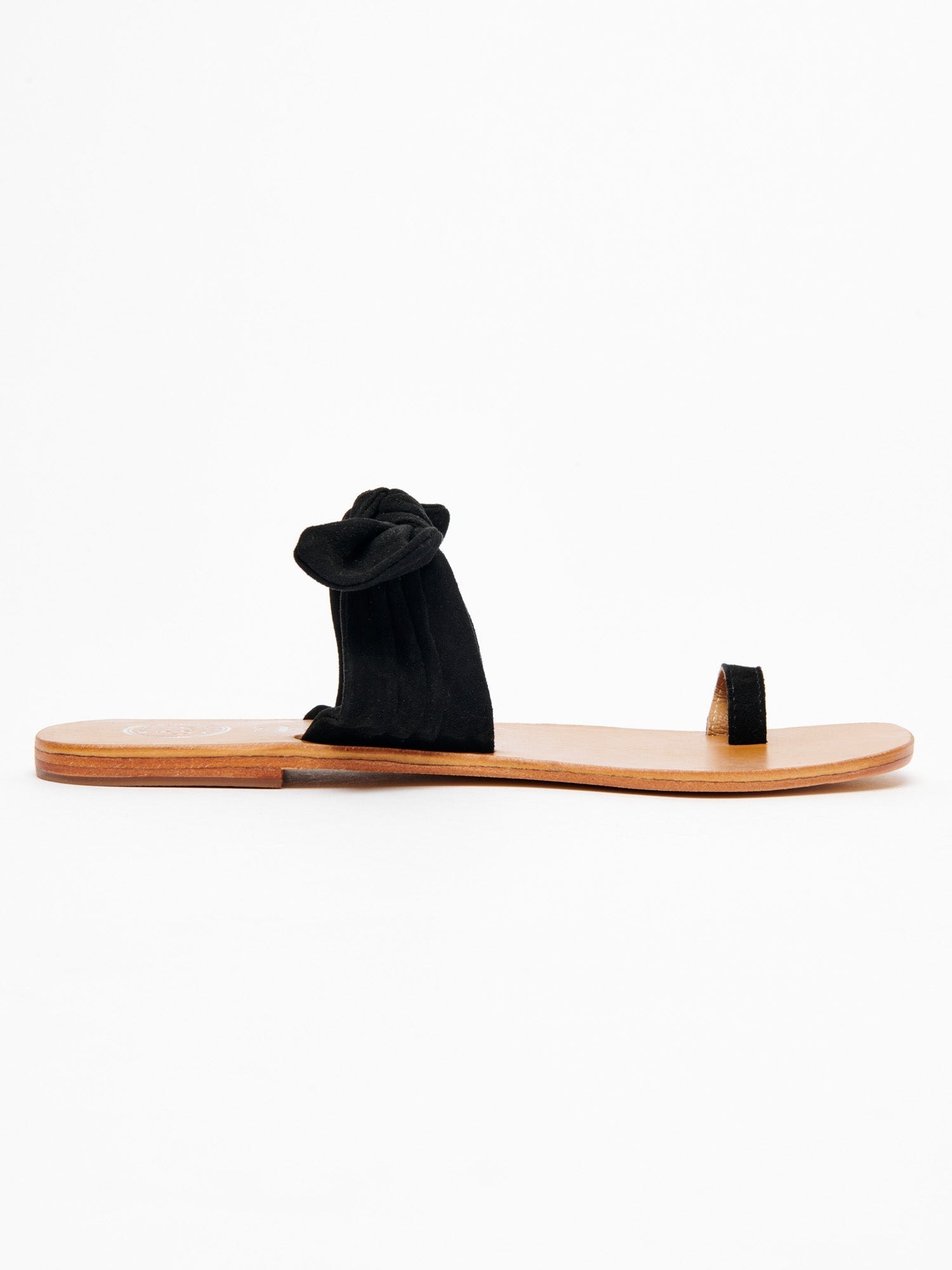 LEOCADIE sandales en cuir noir