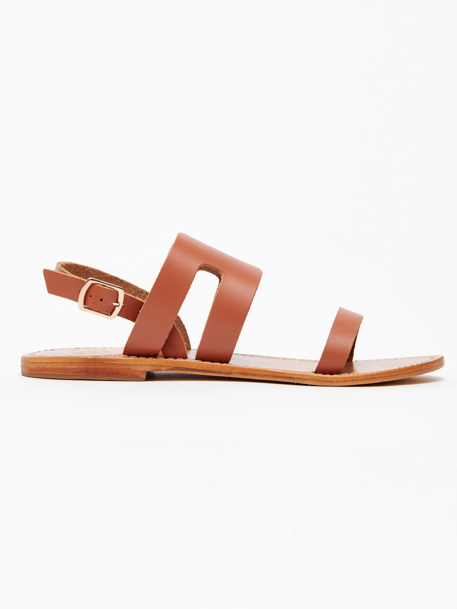 DAVITZA sandales en cuir camel