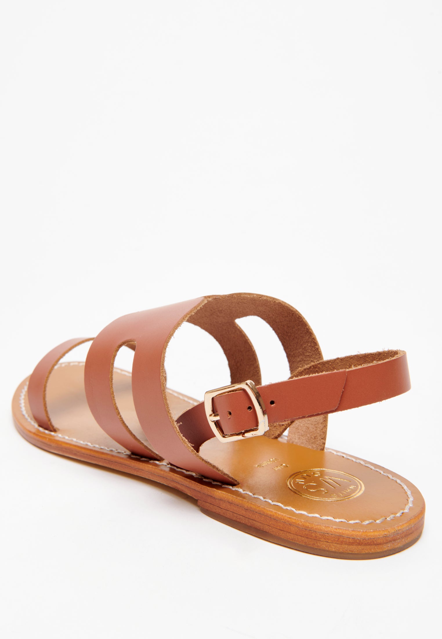 DAVITZA sandales en cuir camel