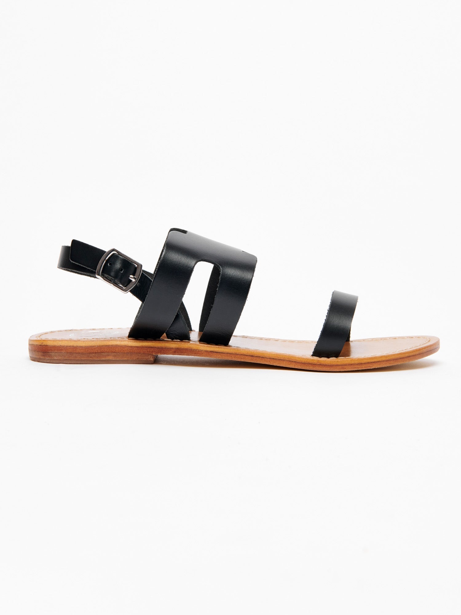 DAVITZA sandales en cuir noir