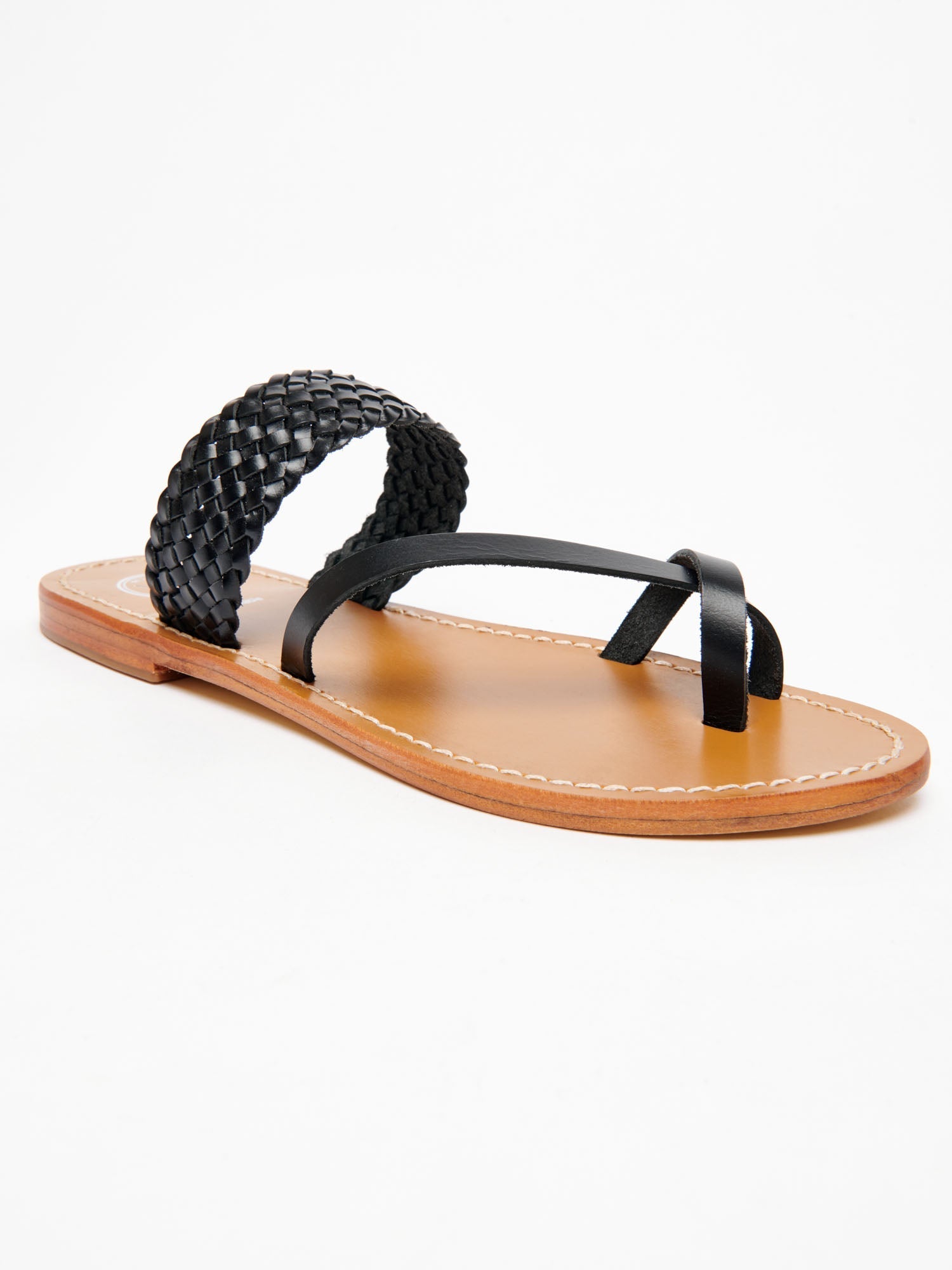 DWAYNE sandales en cuir noir