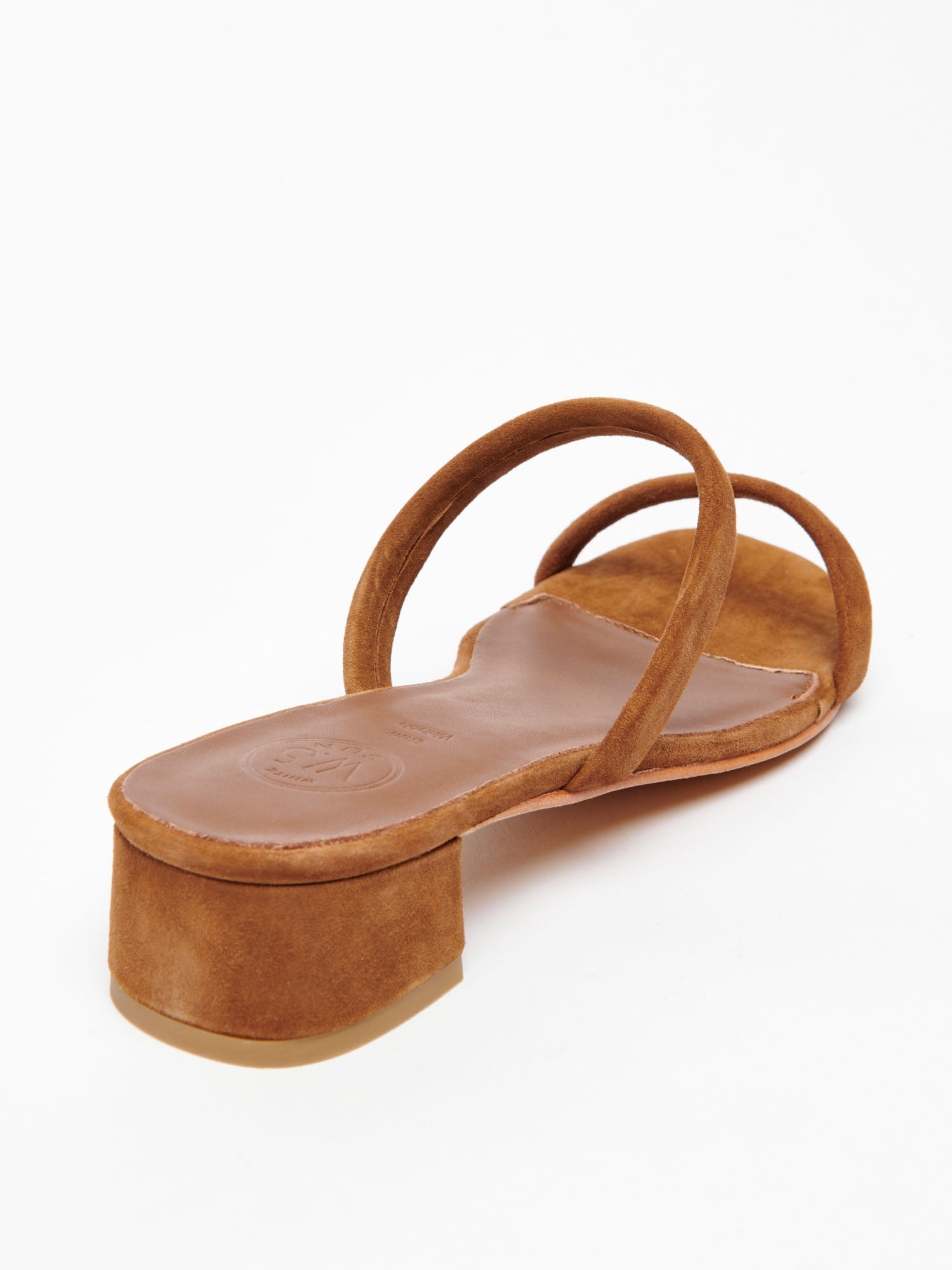 ETANIAL mules talon en cuir camel