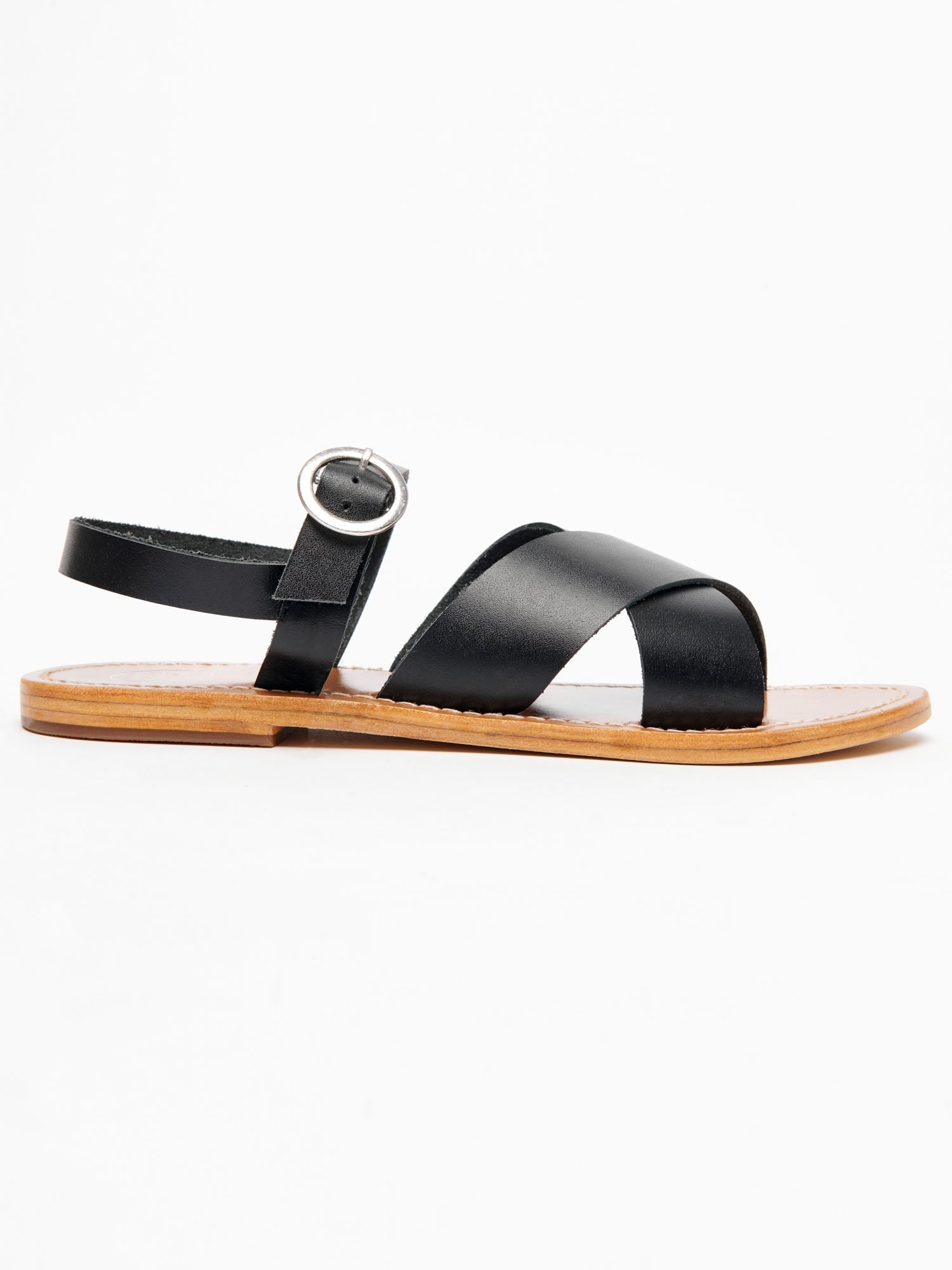ANOUSHA sandales en cuir noir