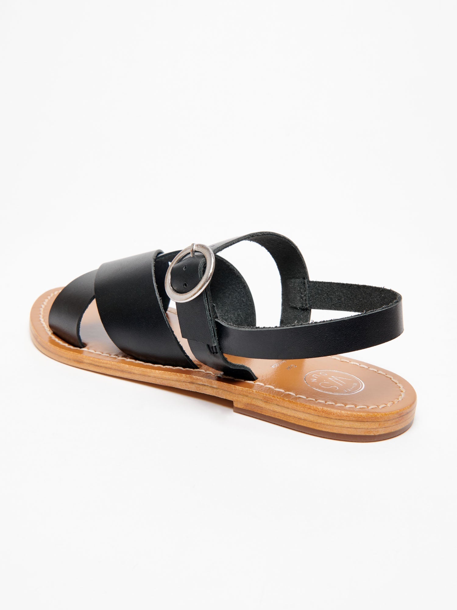 ANOUSHA sandales en cuir noir