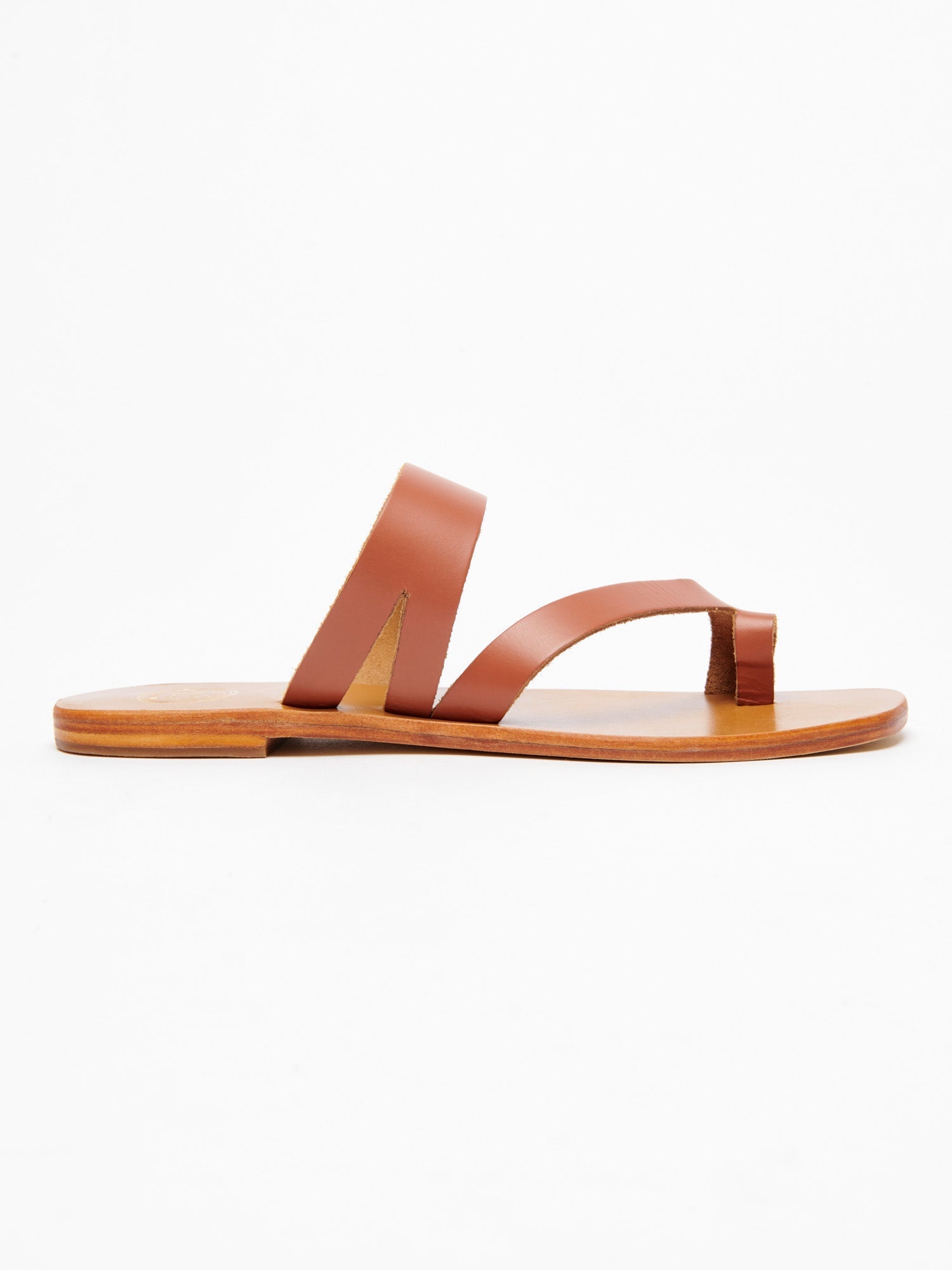 ZARINA sandales en cuir camel