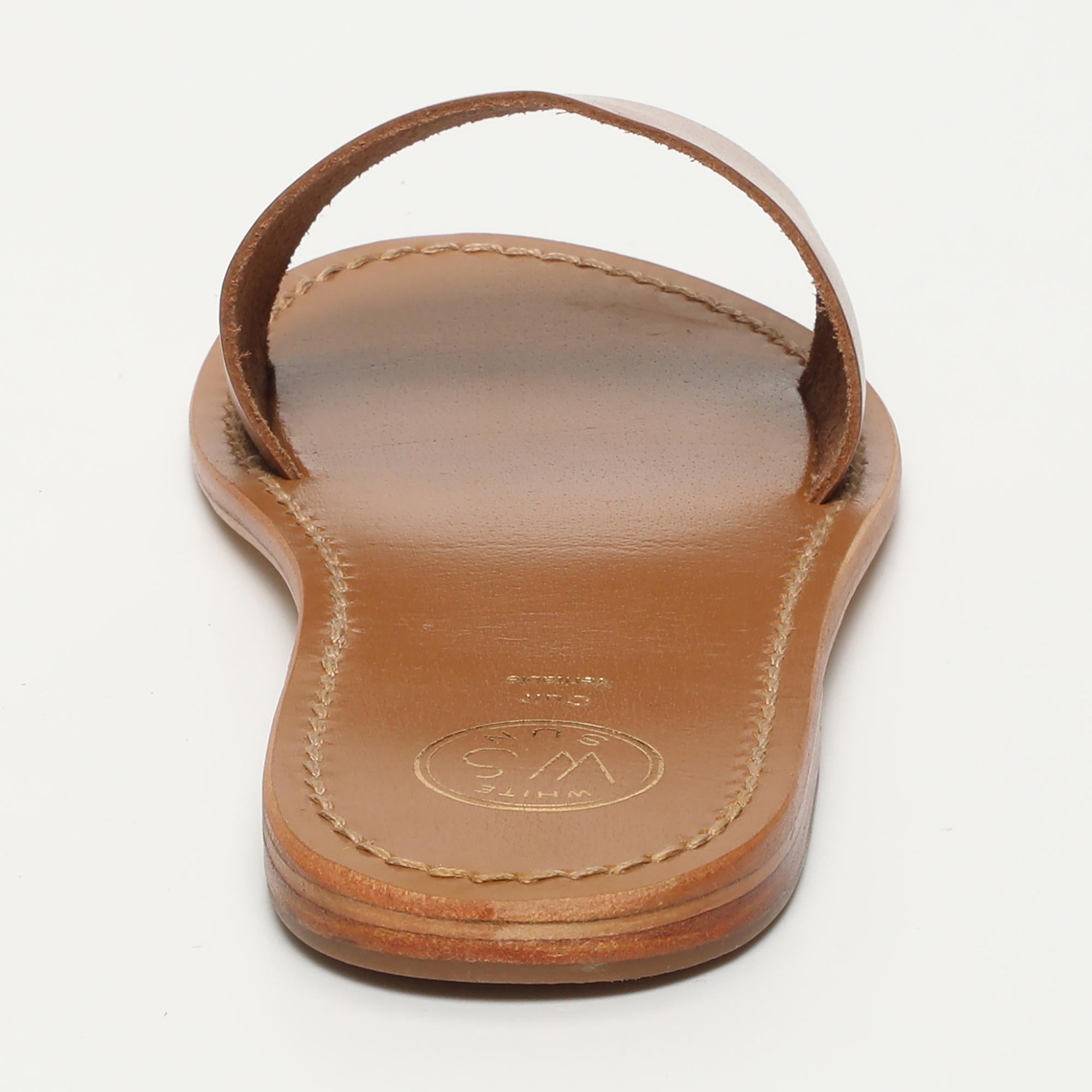 YORK mules en cuir camel