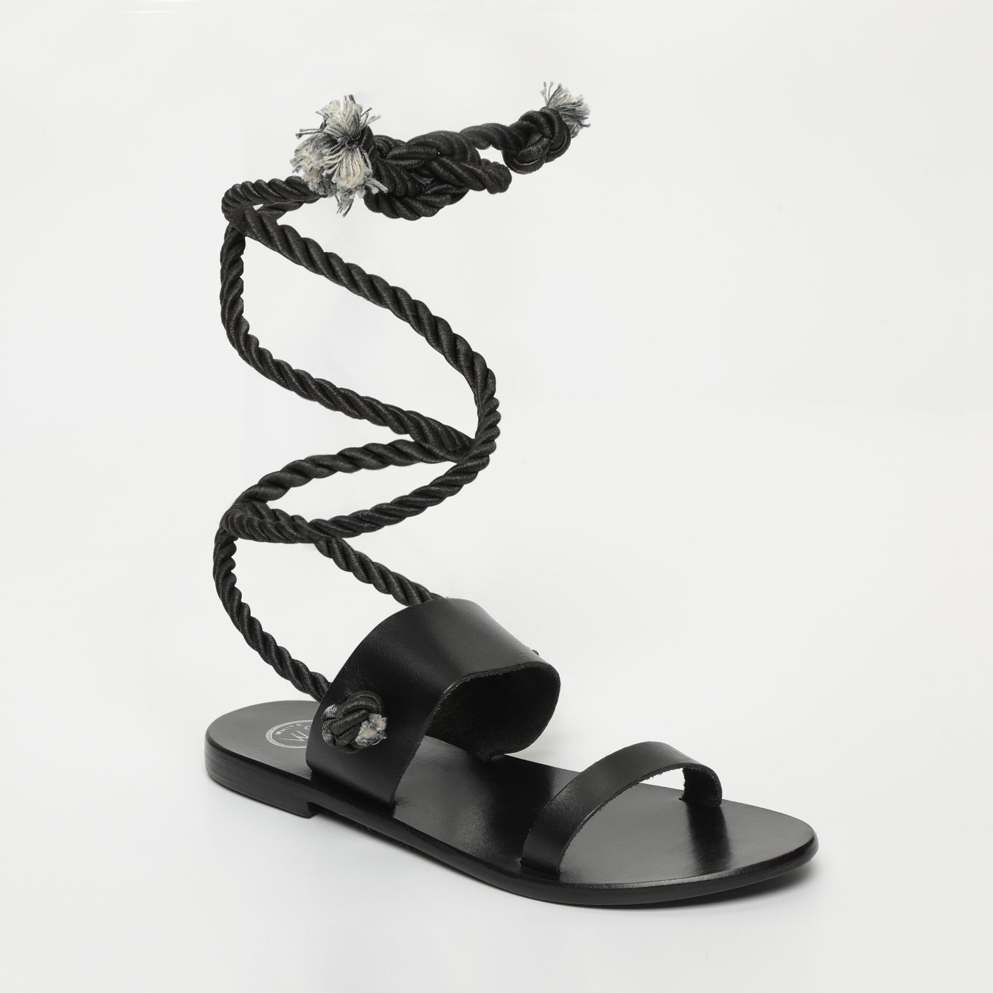 ZADIG sandales en cuir noir