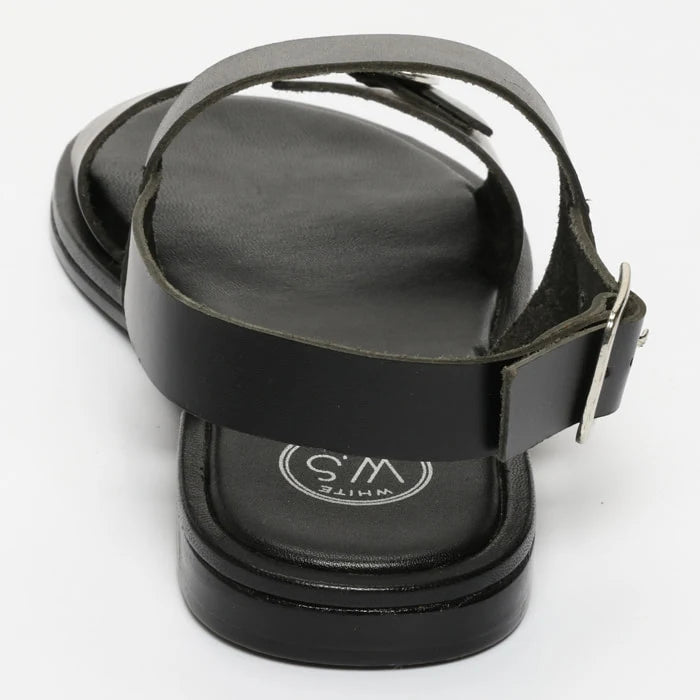 ARLEVA sandales en cuir noir
