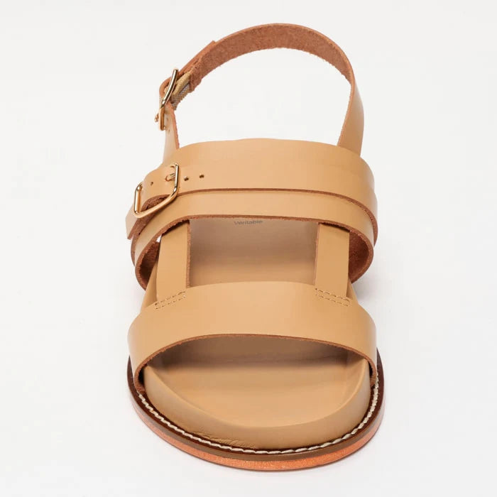 ZENETA sandales en cuir sable