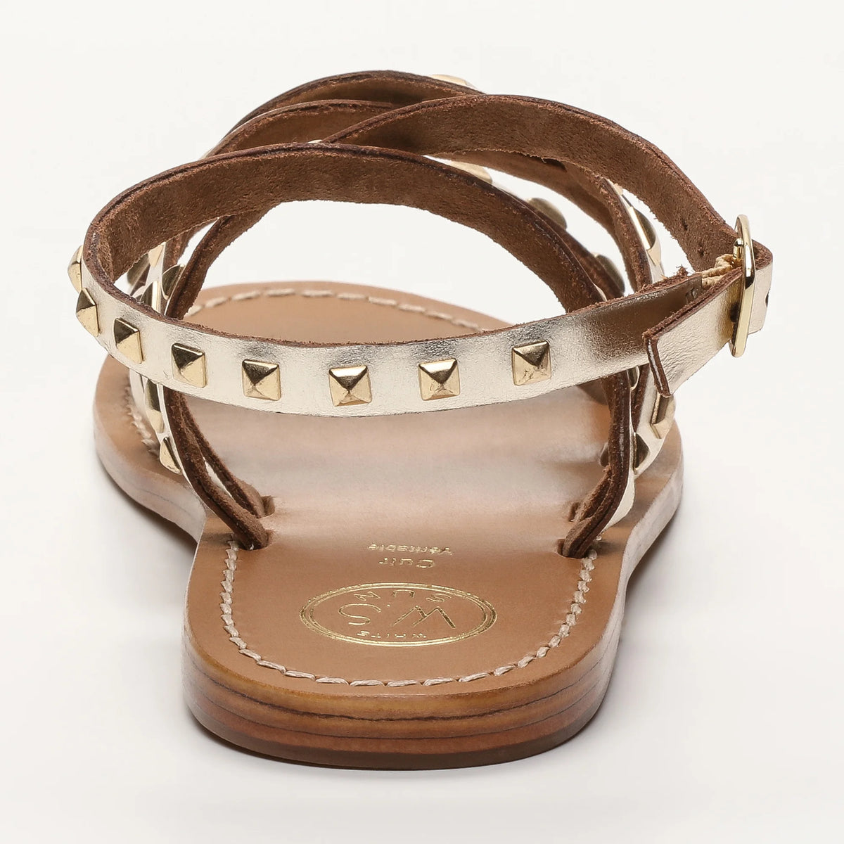 AMARI sandales en cuir or