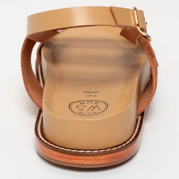 ZENETA sandales en cuir sable