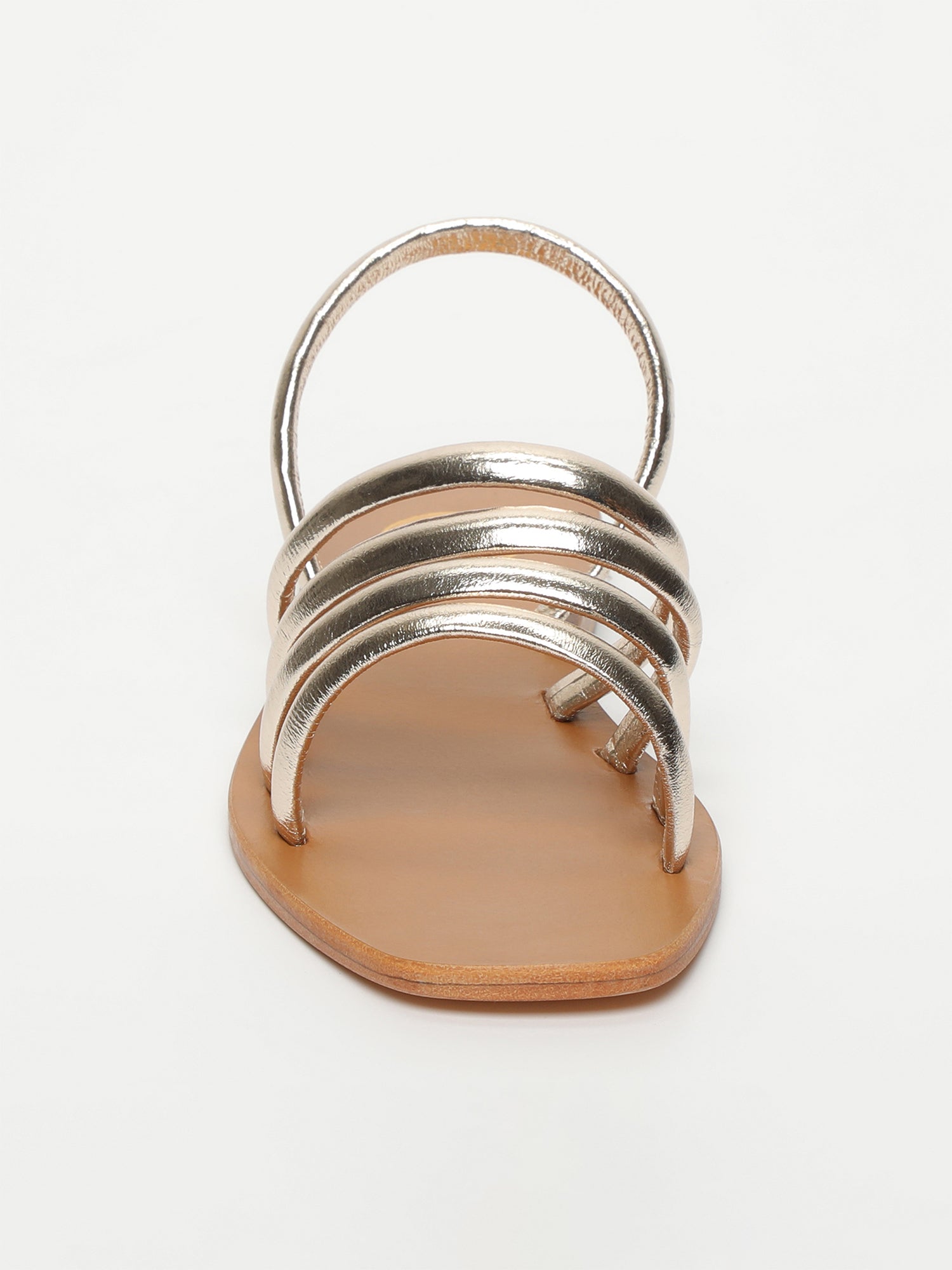 LUCY sandales en cuir or