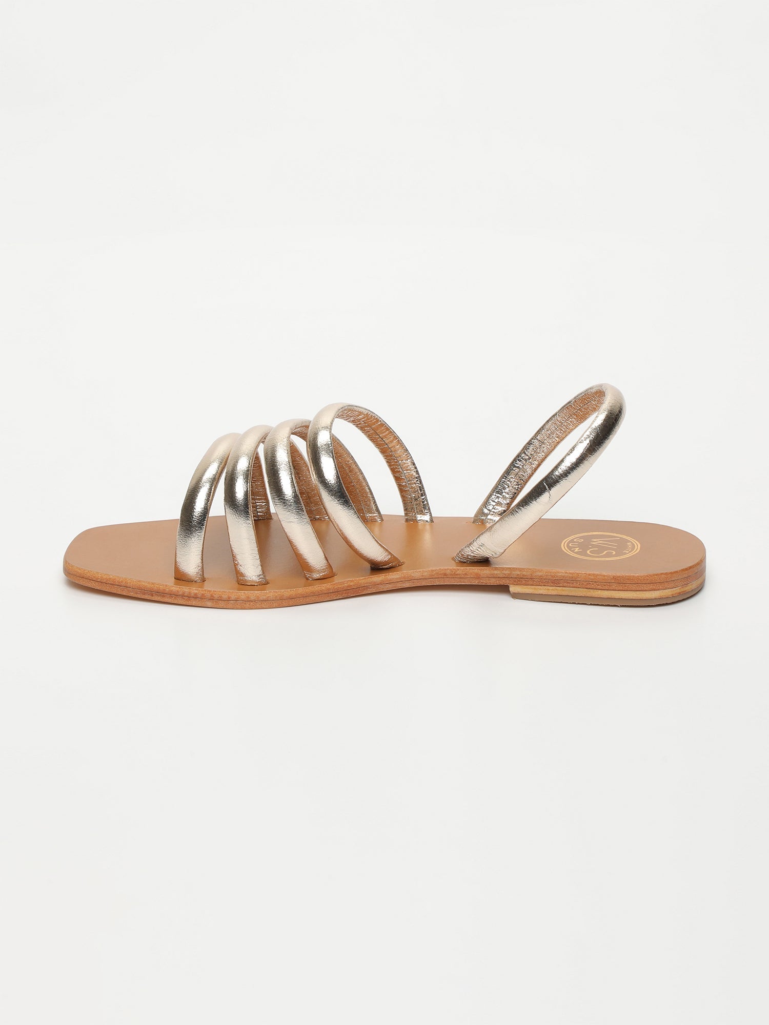LUCY sandales en cuir or