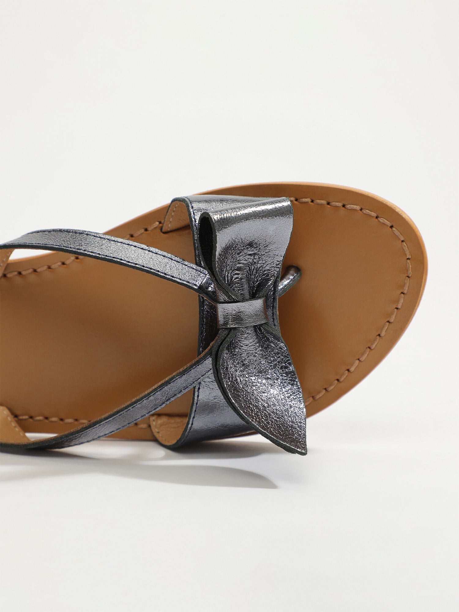 HERBITA mules fantaisie en cuir noir