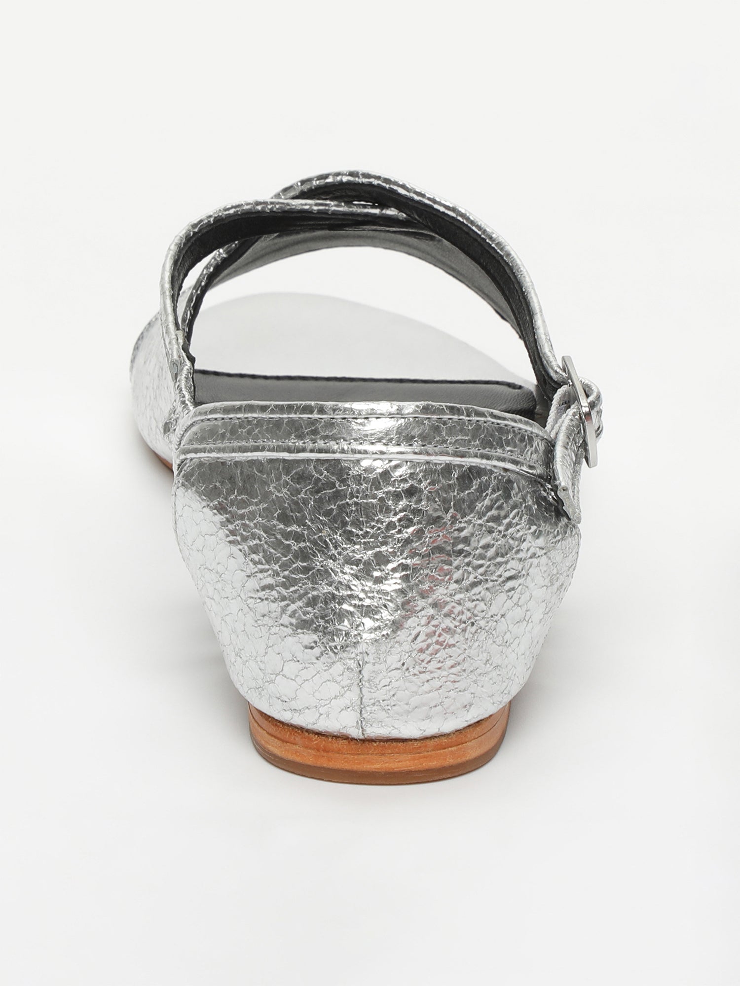 KIRBY sandales en cuir argent