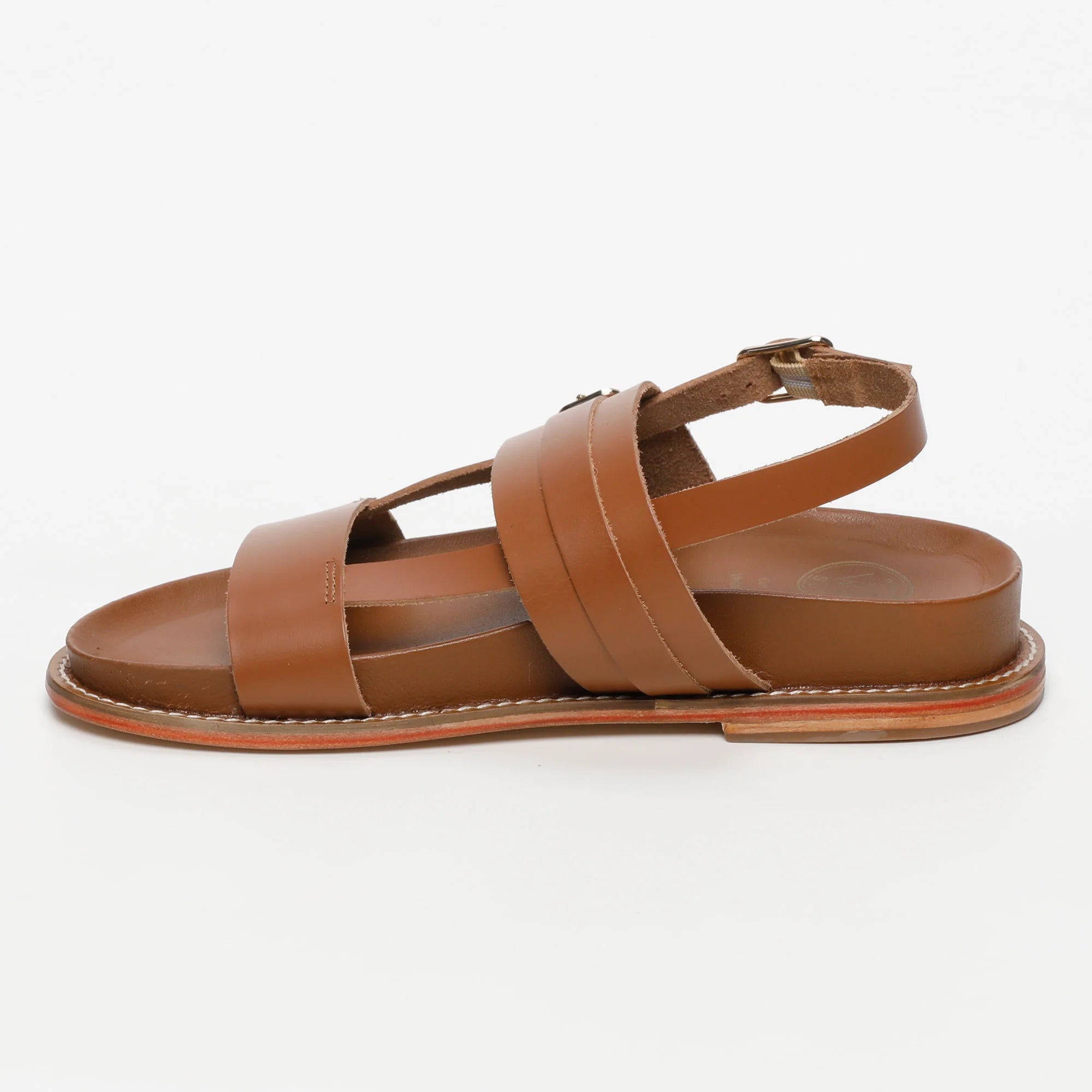 ZENETA sandales en cuir camel
