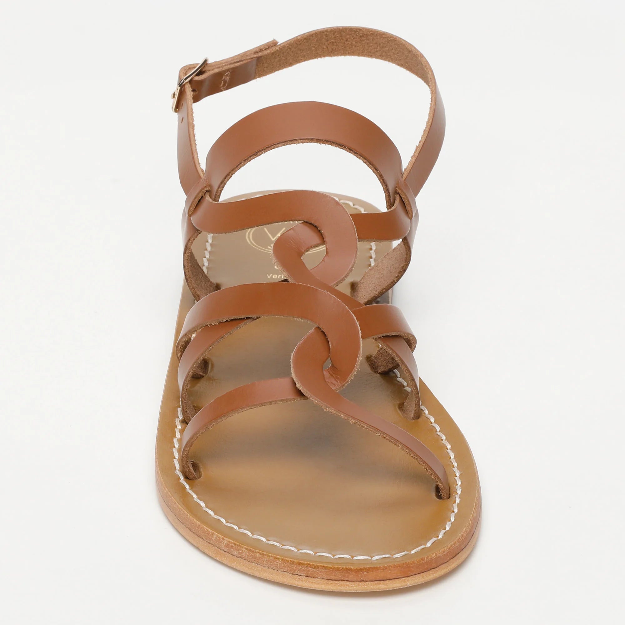 TONOSI sandales en cuir camel