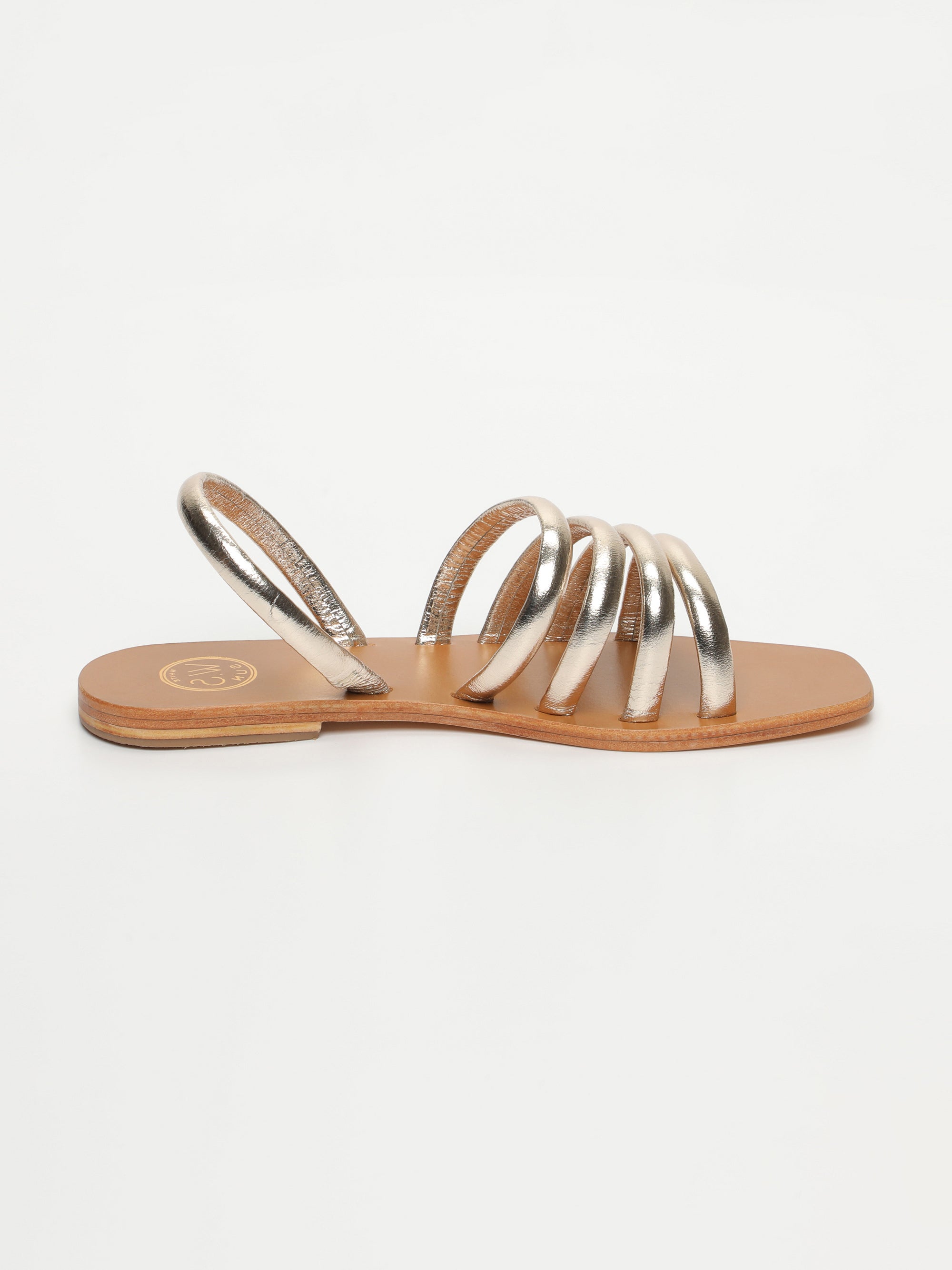 LUCY sandales en cuir or