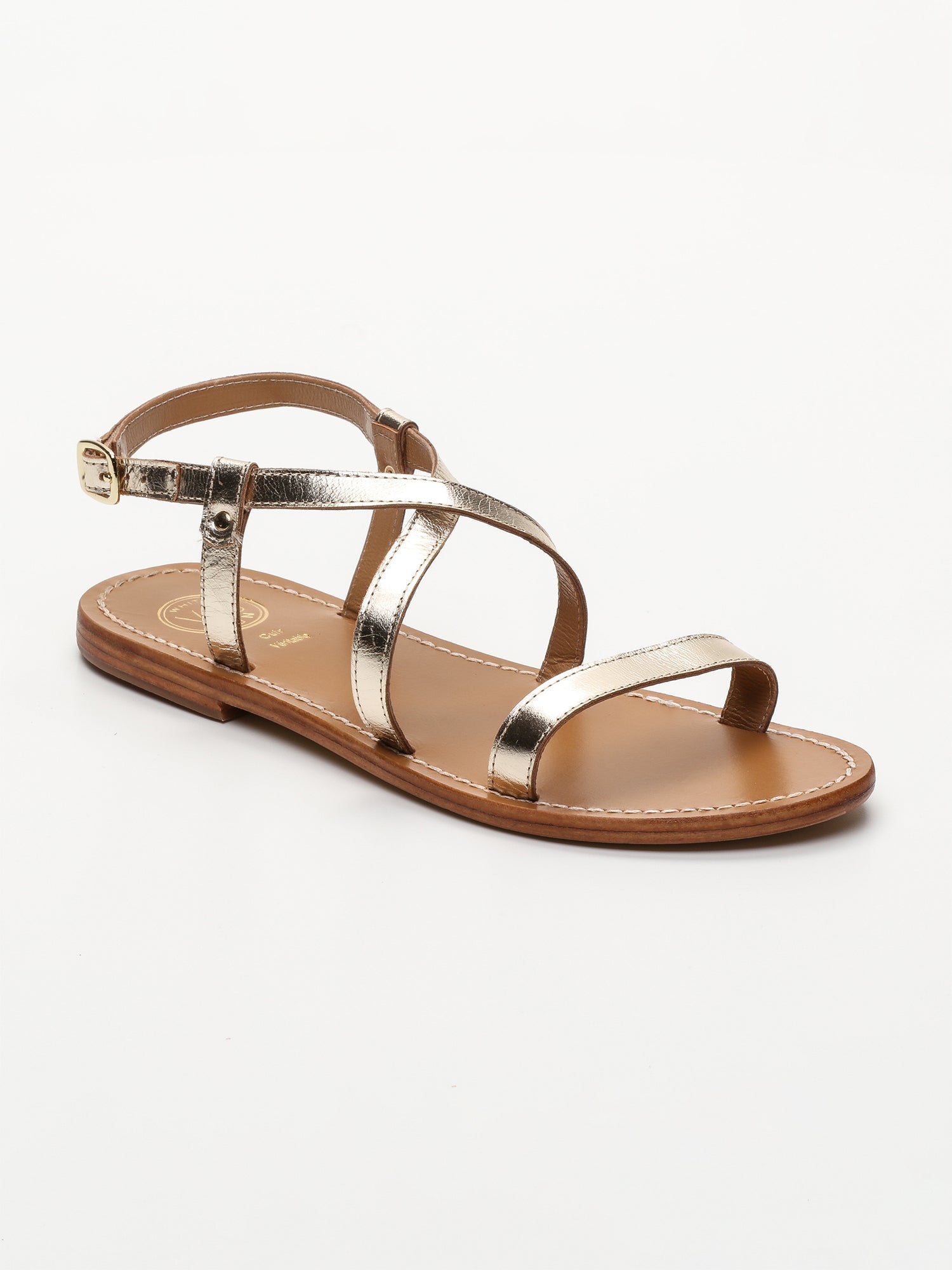 RECIFE sandales en cuir or
