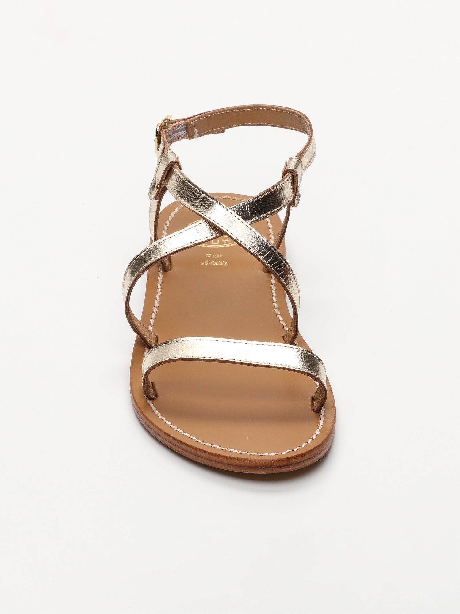 RECIFE sandales en cuir or