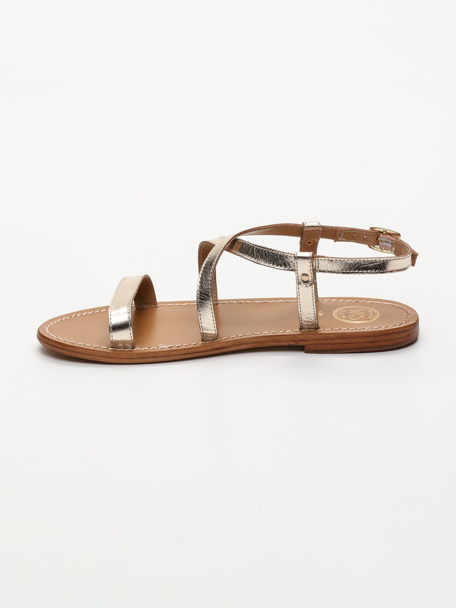 RECIFE sandales en cuir or