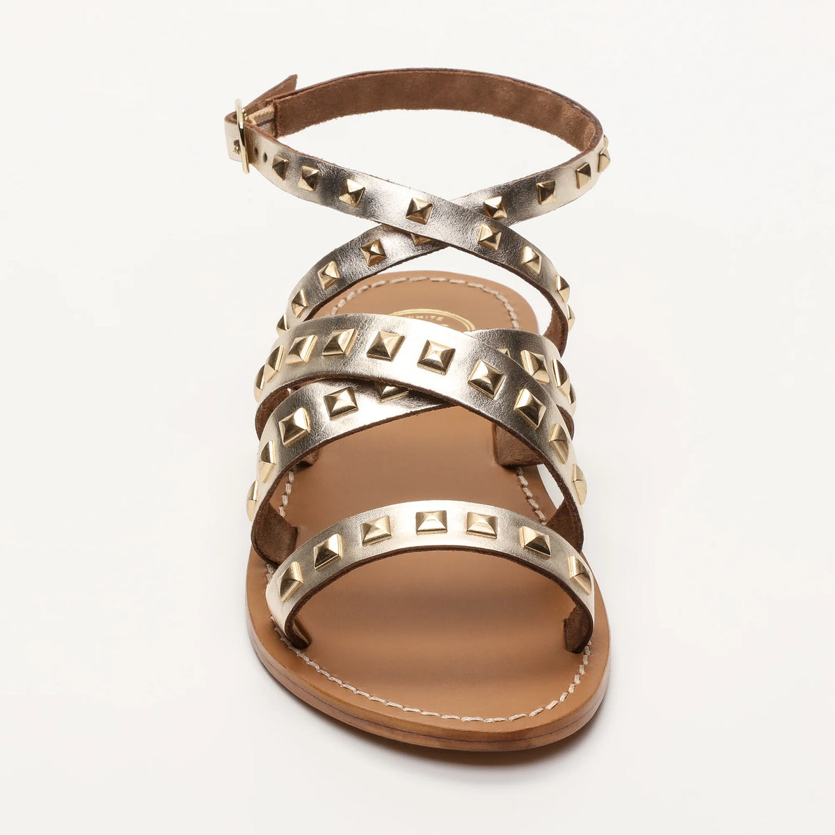 AMARI sandales en cuir or
