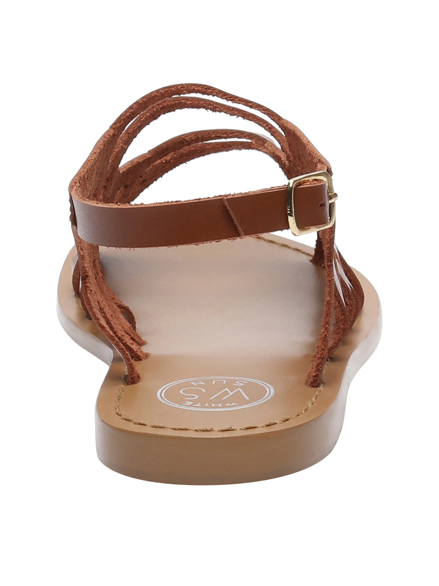 ARACATI sandales en cuir camel