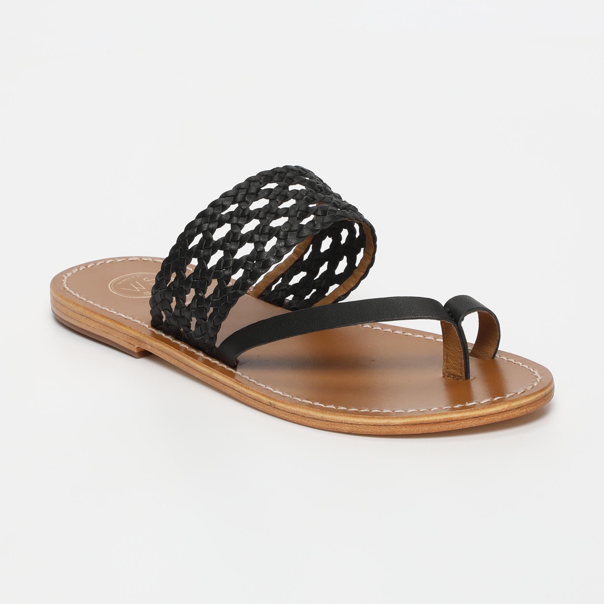 BITA sandales en cuir noir