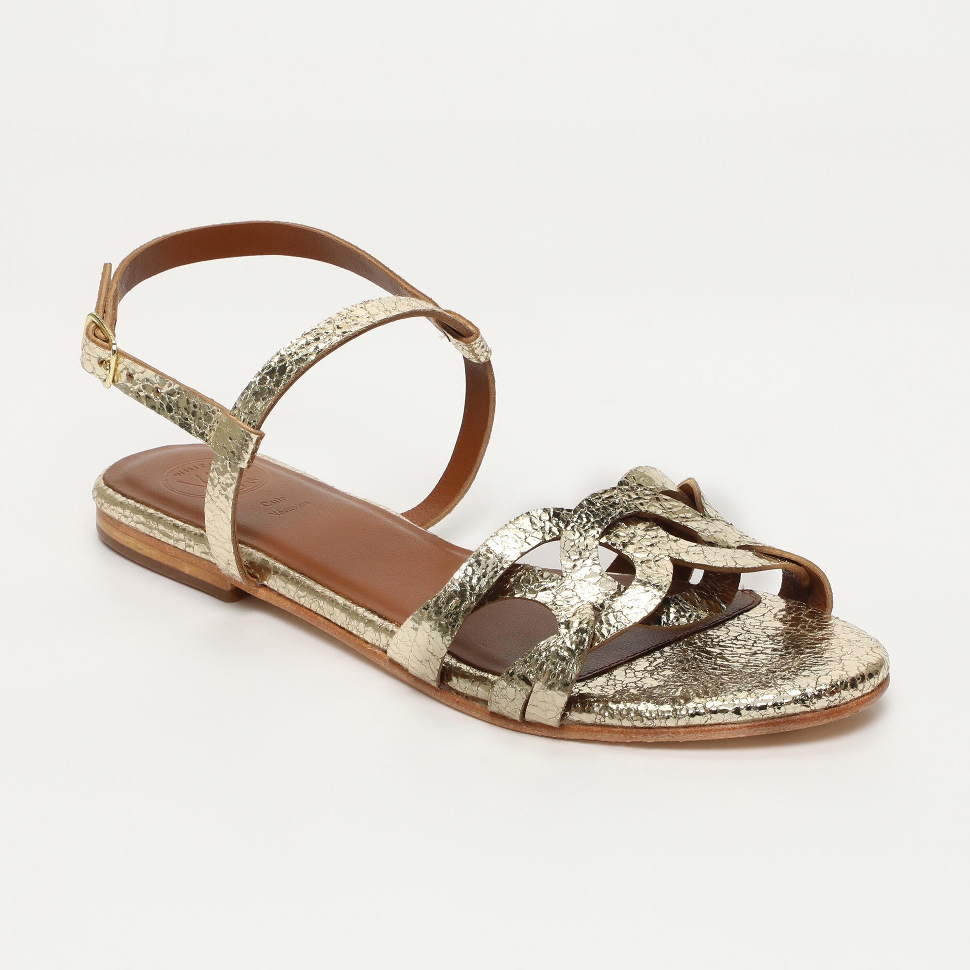 BARNALI sandales en cuir or