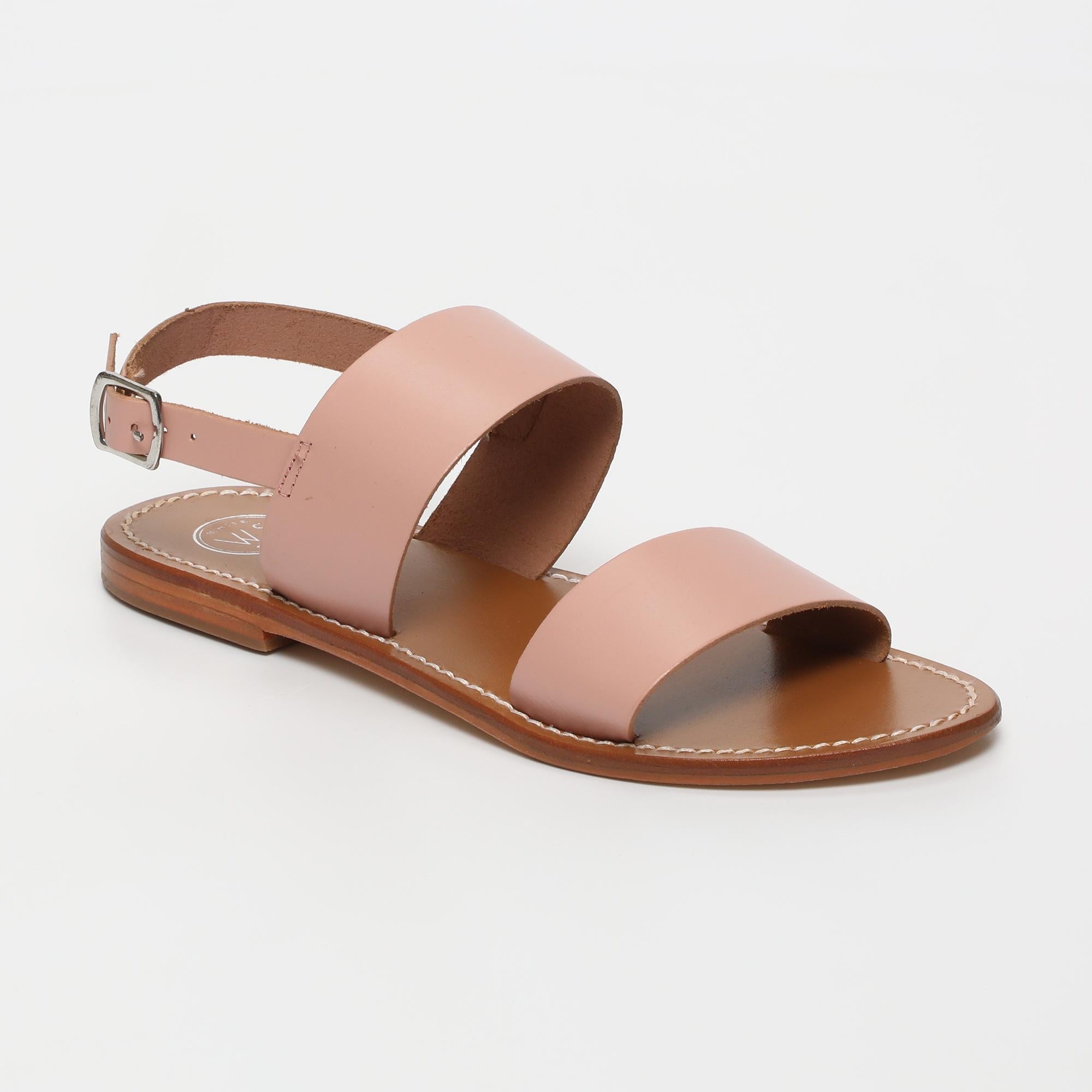 DILETTA sandales en cuir rose