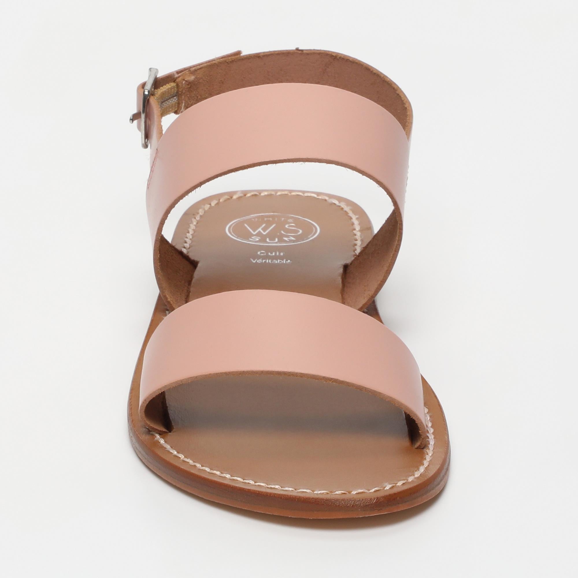 DILETTA sandales en cuir rose