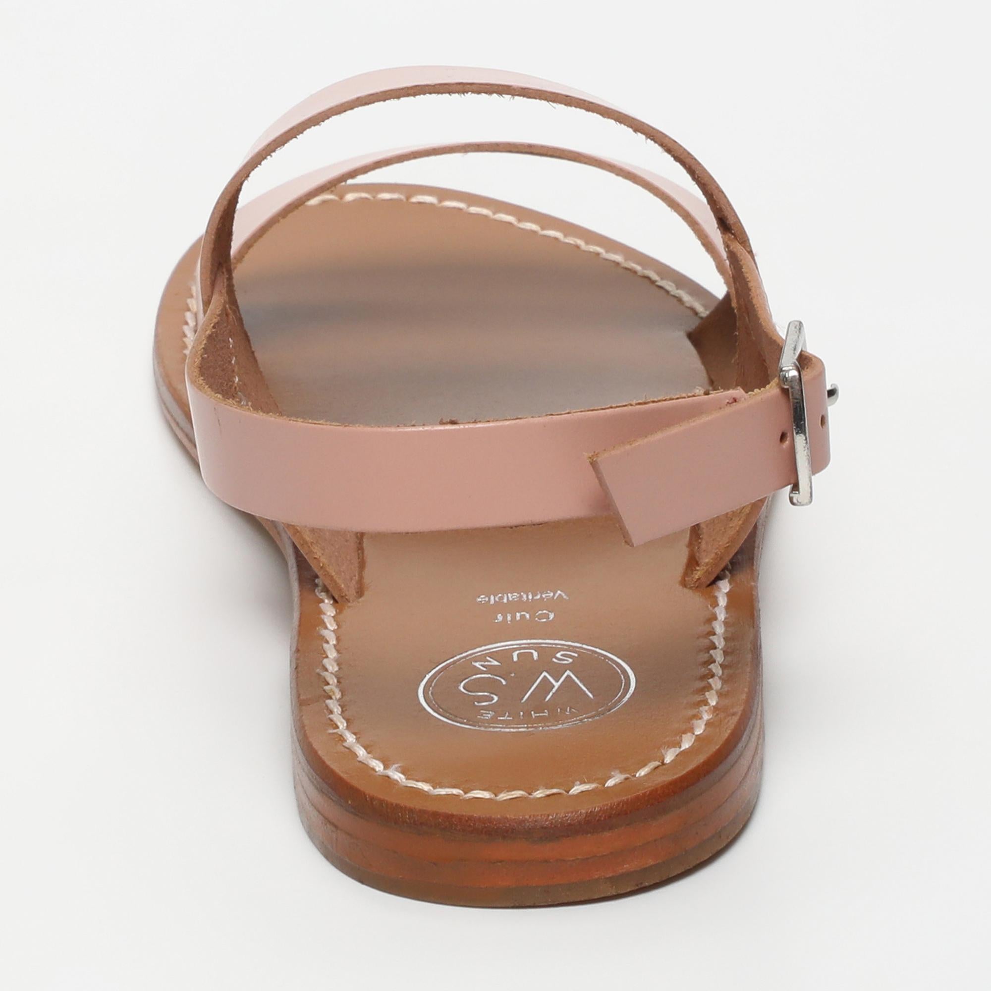 DILETTA sandales en cuir rose