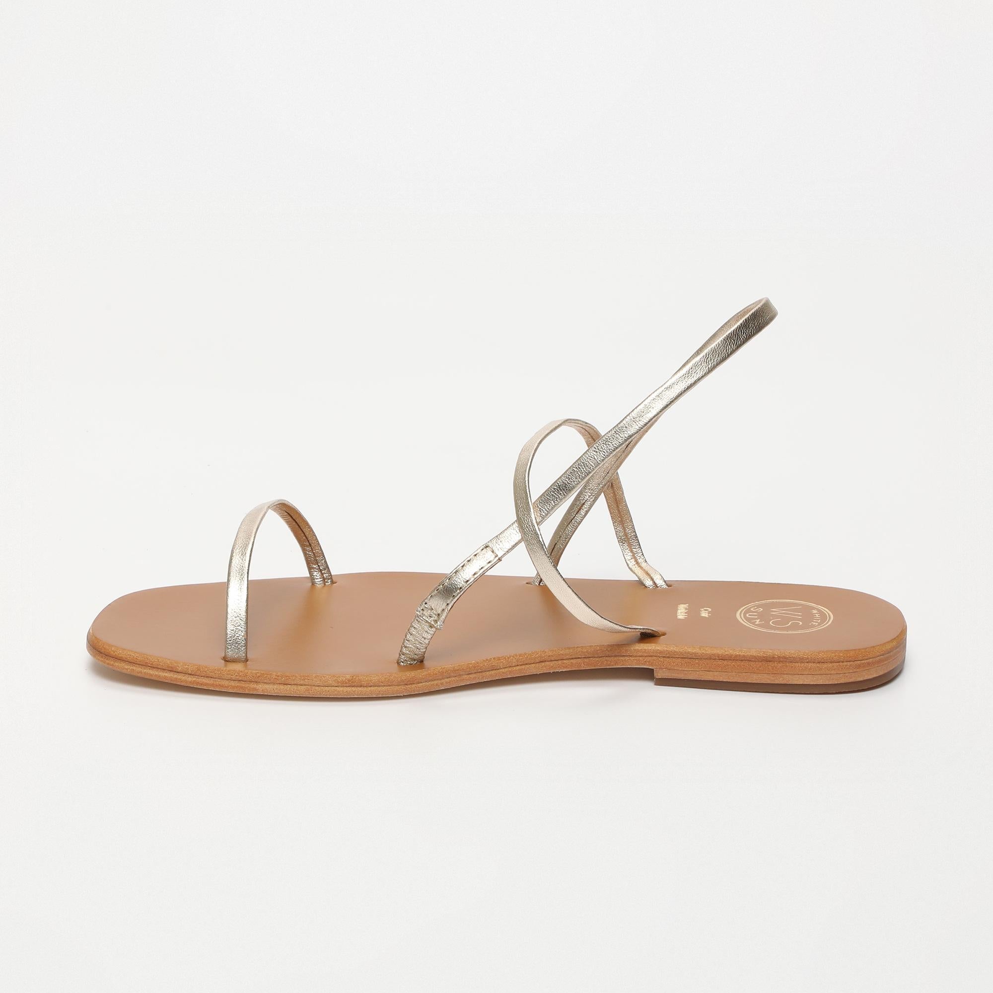 DORRIN sandales en cuir or