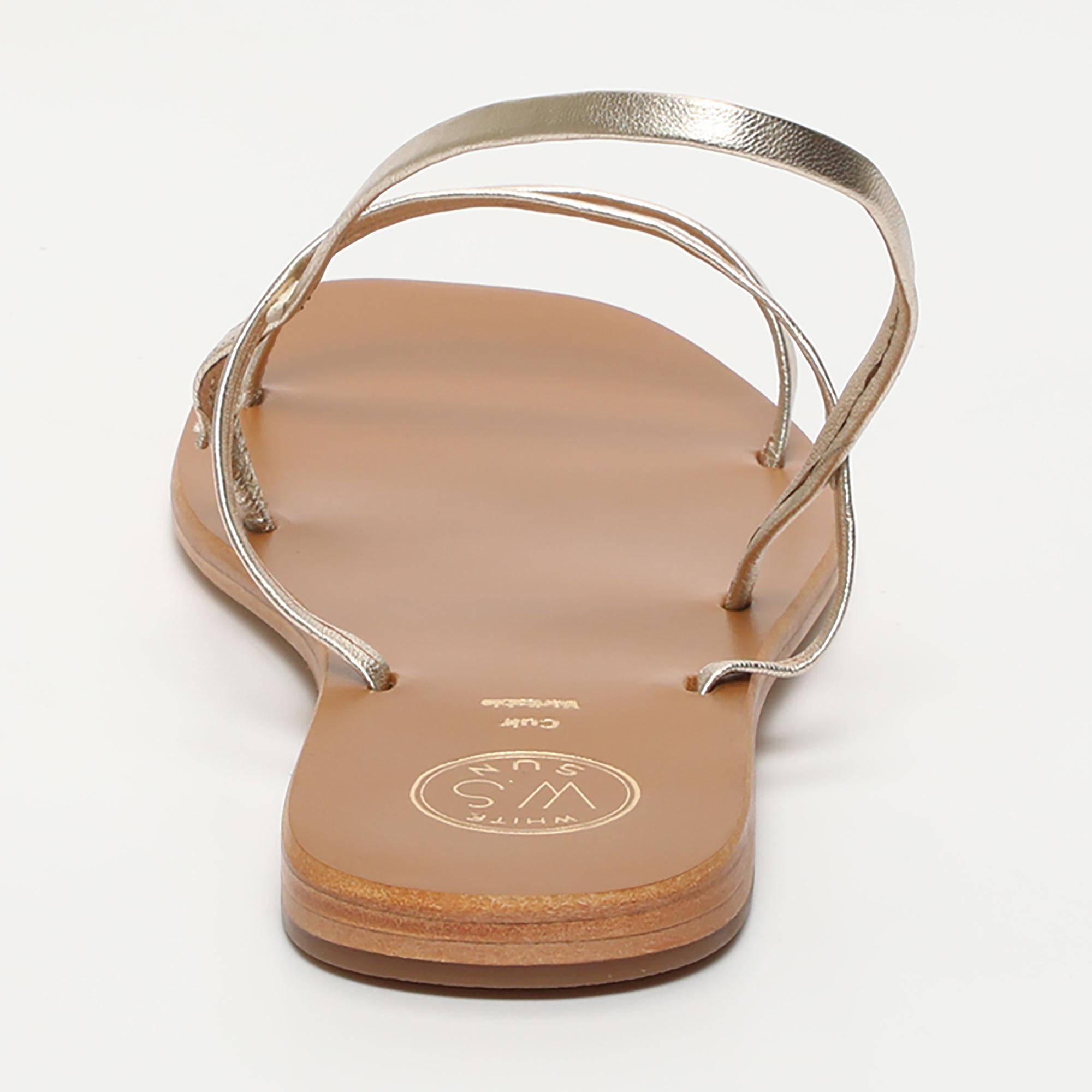 DORRIN sandales en cuir or