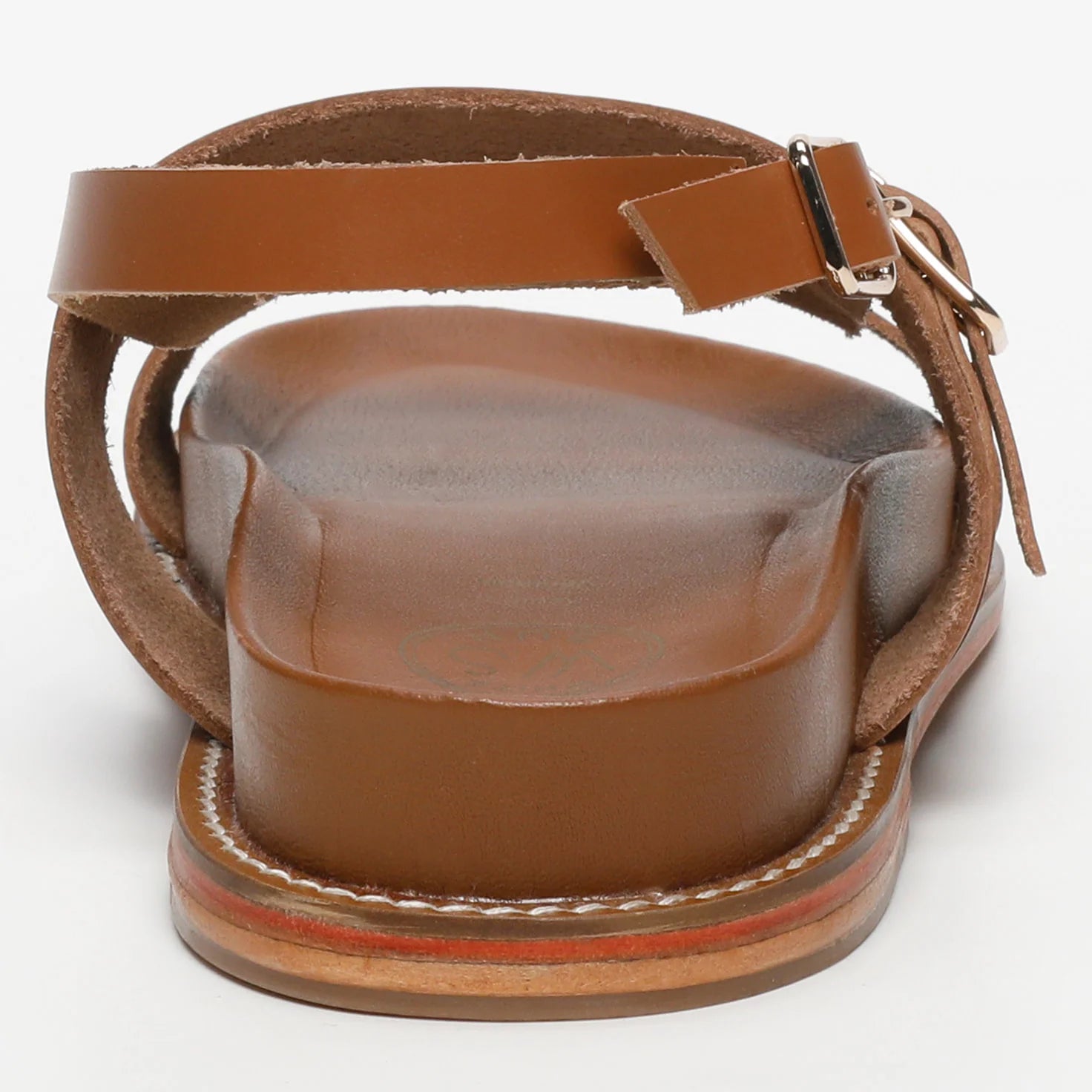 ZENETA sandales en cuir camel