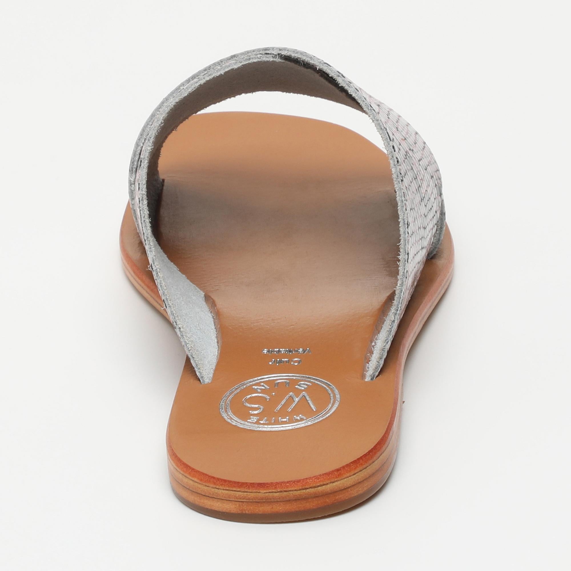 IGGY sandales en cuir python rose clair