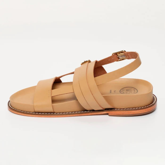 ZENETA sandales en cuir sable