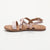 FLORA sandales cuir rosegold + pink