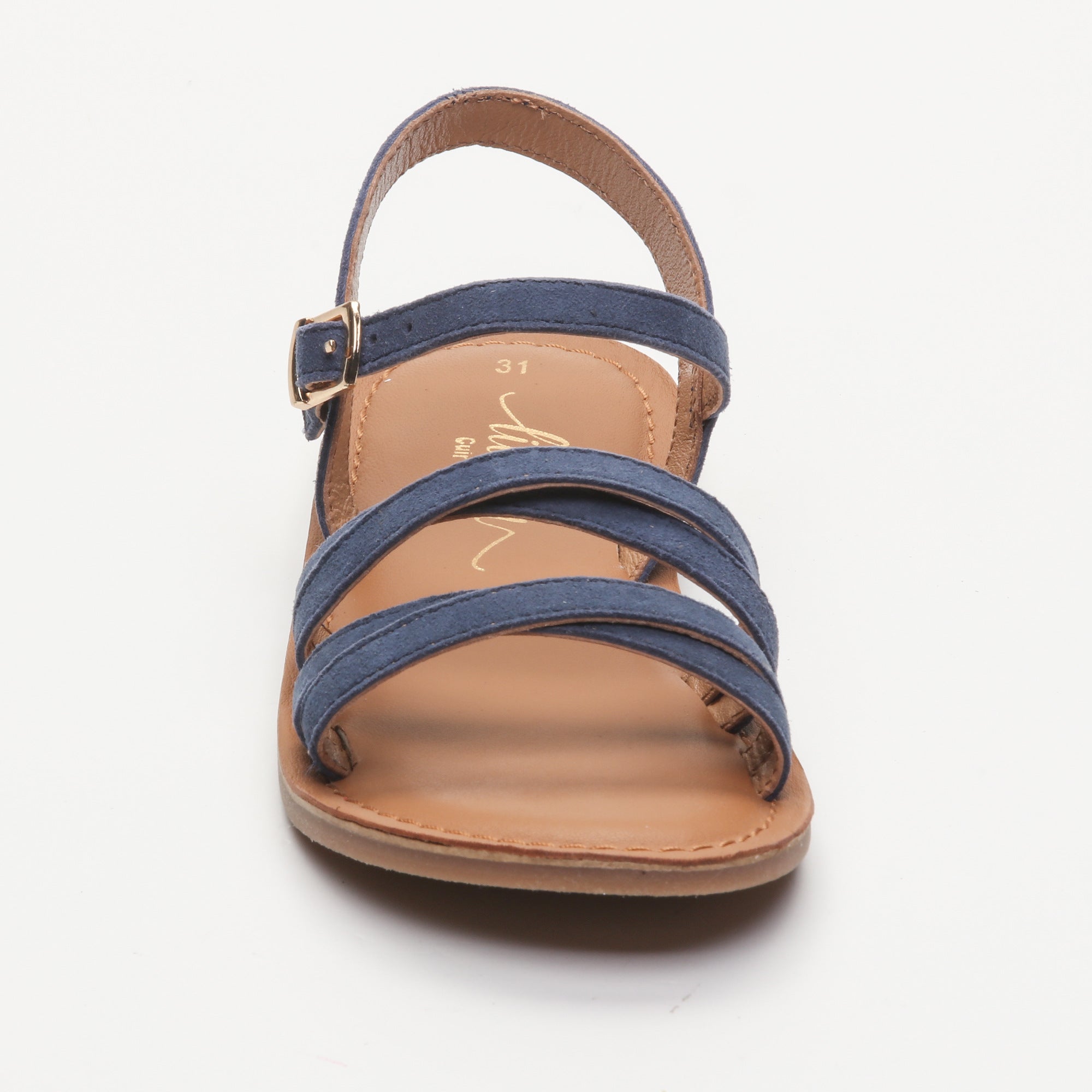 AQUARELLA sandales cuir navy