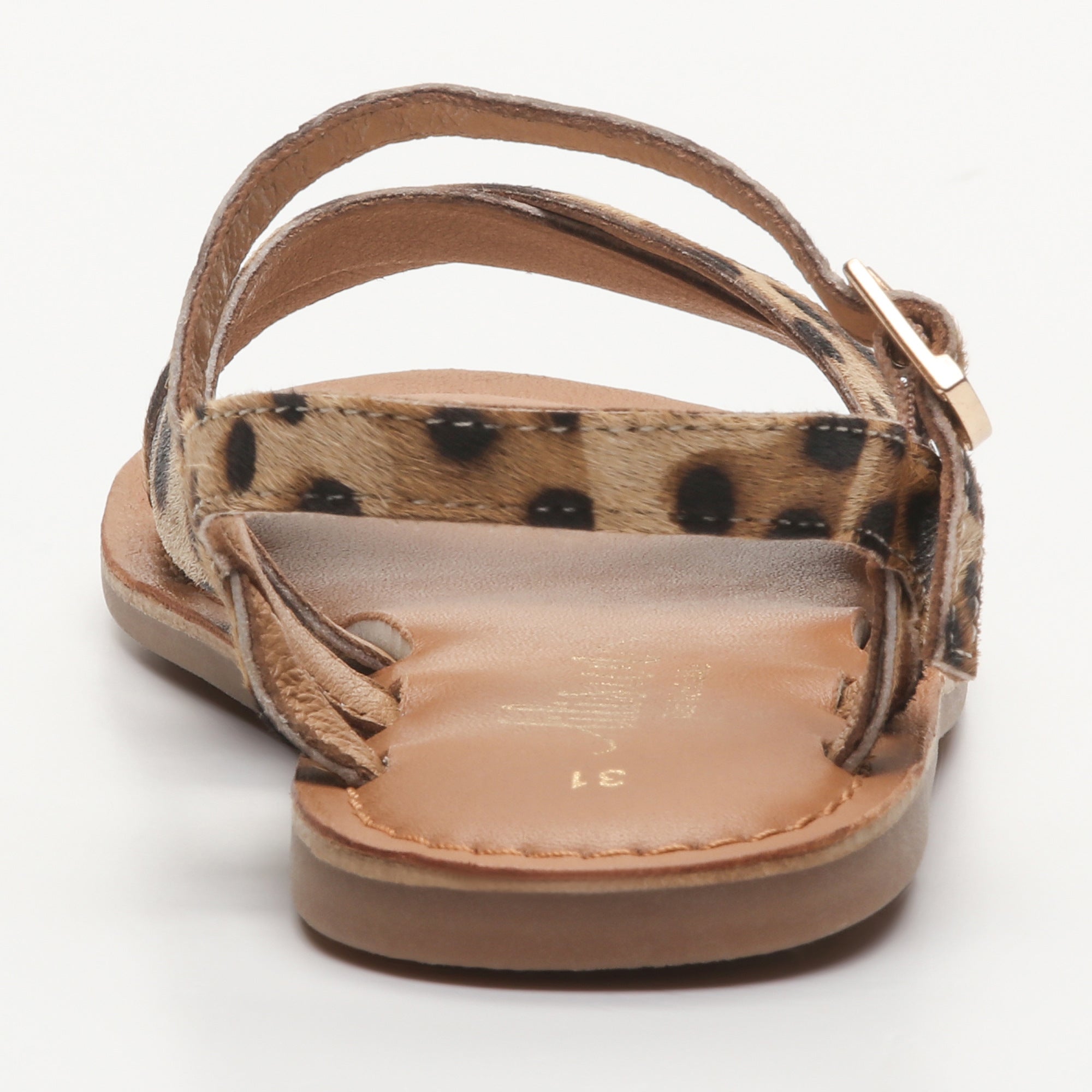 DUMBA sandales cuir leopard