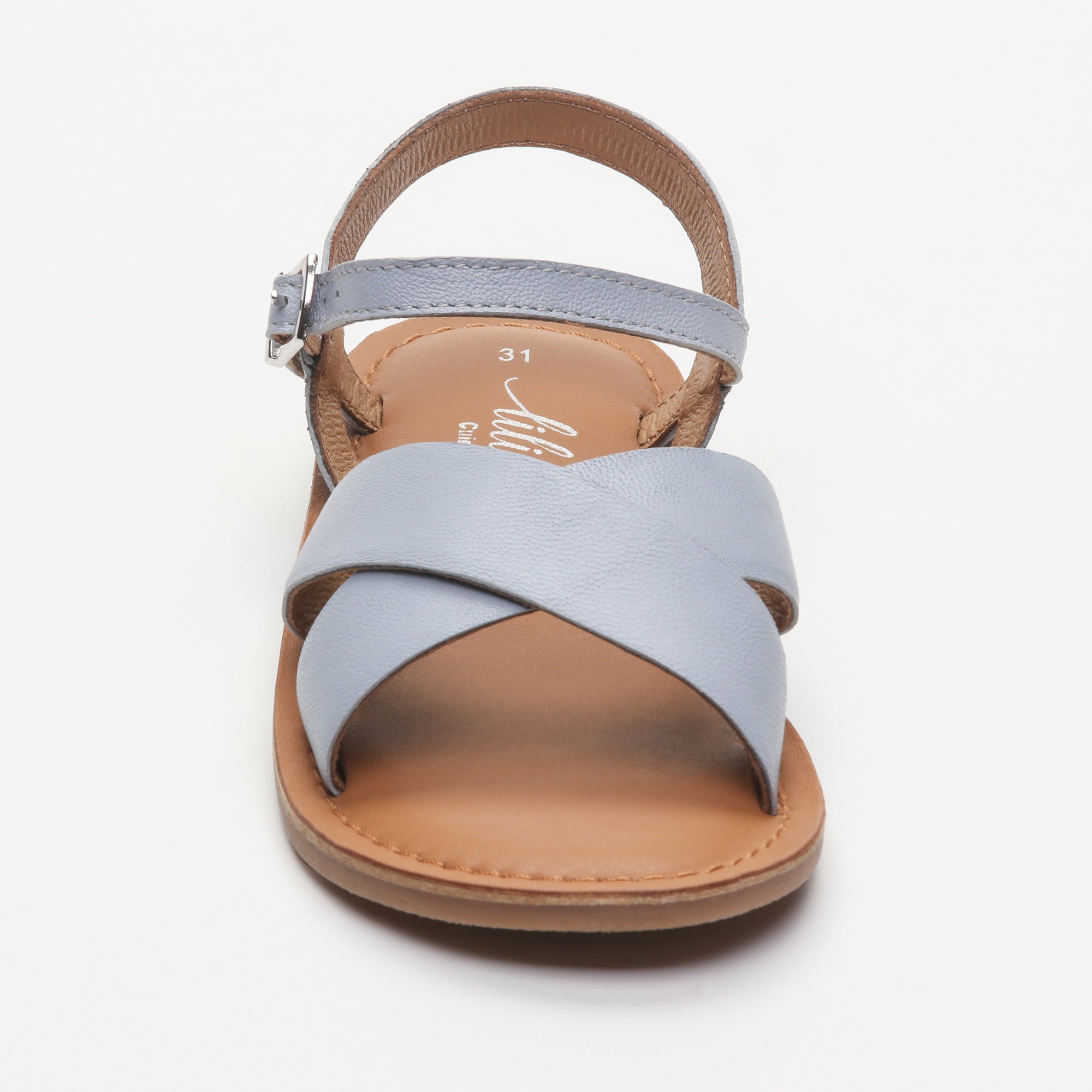 DUMBA sandales cuir lt blue