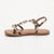 LEILA sandales cuir tiger pony