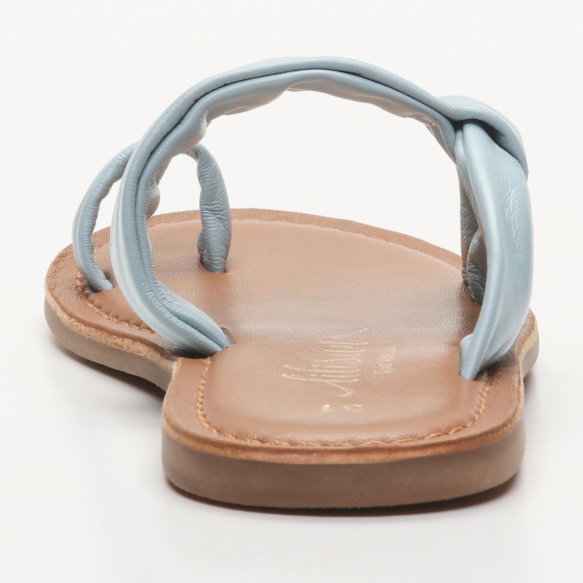 MILA sandales cuir cyan blue