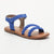 LILI sandales cuir royal blue