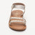 LILI sandales cuir platinium